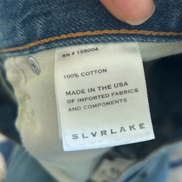 US 25 - NEW NWOT Slvrlake Virginia Slim Jeans - Picture 6 of 6